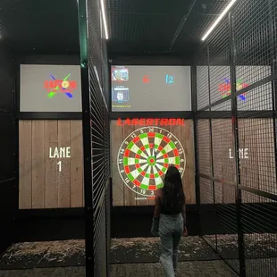 Axe throwing alley