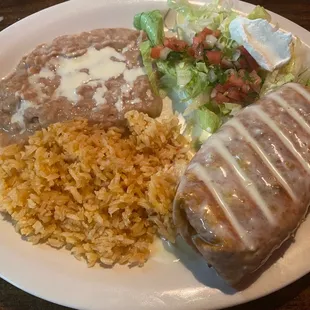 Awesome steak chimichanga!!
