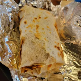 Breakfast Burrito, nice toast on tortilla (11/13/23)