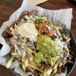 Zapata Fries (carne asada)