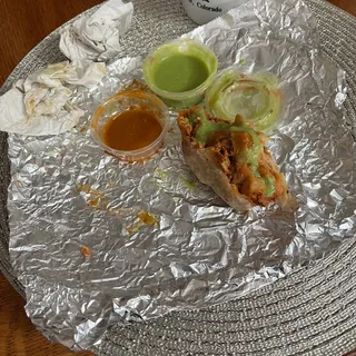 Chorizo, Egg, Potato & Cheese Breakfast Burrito