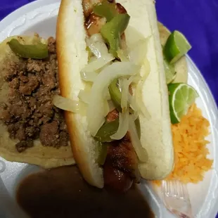 Bacon wrapped hot dogs