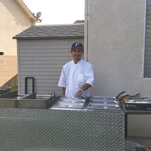 Daniel, our very friendly and professional taco guy.