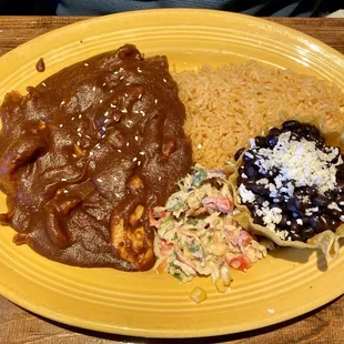 Pollo Poblano w/Black Beans