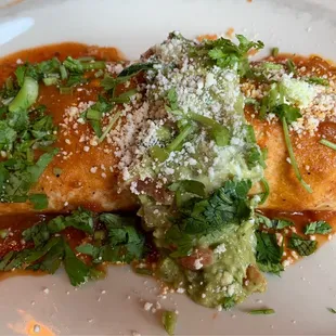 Carne asada burrito (the meat was a bit chewy)