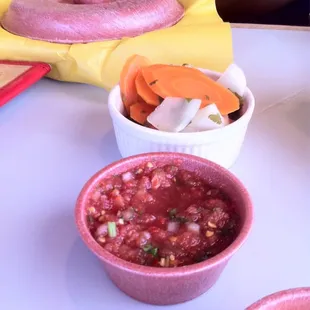 Hot just right, hearty not watery