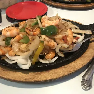 Nummy Shrimp fajitas !!