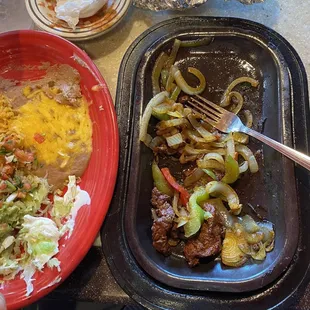 Beef fajitas