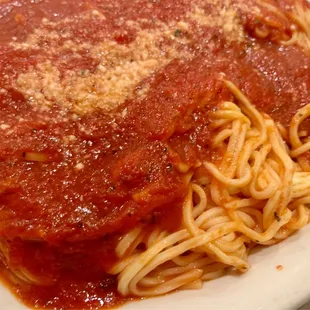 a plate of spaghetti