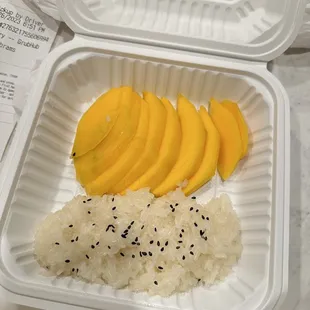 Mango sticky rice. Eh.  Two stars for the mango.