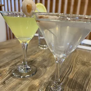 Lychee Martini &amp; Lemon Drop Martini