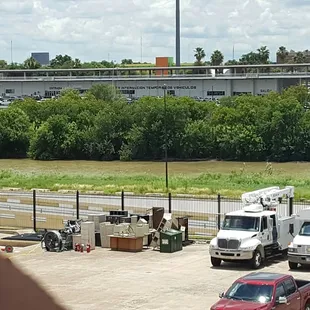 View of  Rio  grande river and Mexico across