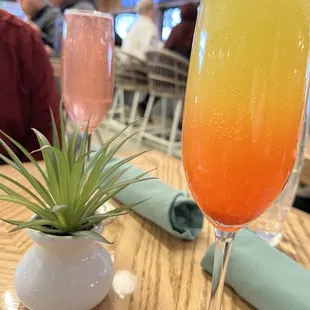Prickly Pear and Sunset Mimosas