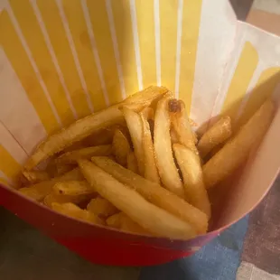 Really salty fries