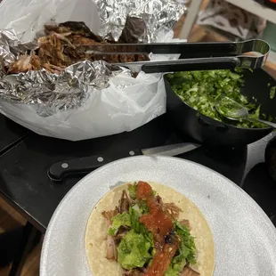 Carnita tacos for dinner