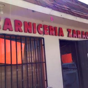 Carniceria Zaragoza (hole in the wall shop)