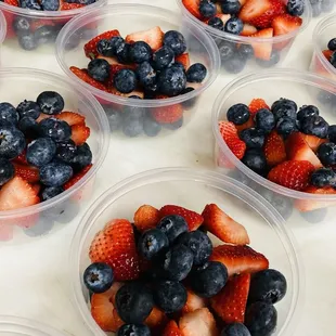 Fruit cups.