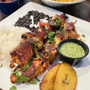 Peruvian Chicken Kabobs  Flavors are SOOOO good!