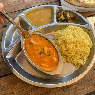 Paneer Tikka Masala Meal Naan