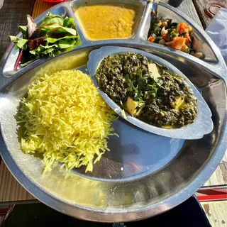 Palak Paneer Thali