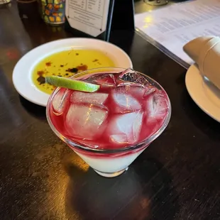 Elderberry cocktail.