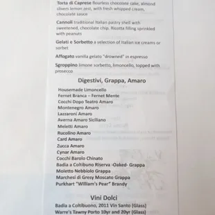 Daily Specials Menu
