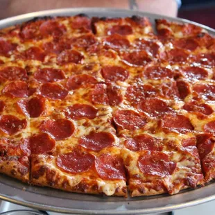 Thin Crust Pepperoni Pizza