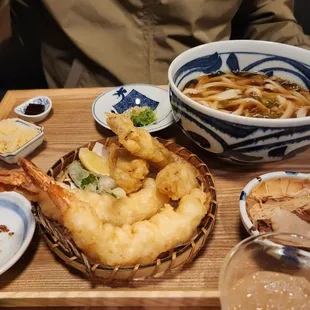 Kake Udon with Tempura Shrimp