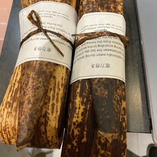 Ordered two ehomaki.   Huge specialty role traditionally eaten during Setsubun