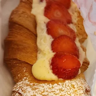 Strawberry Cream pastry...got smushed in bag (12/23/23)