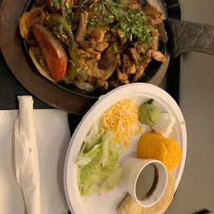 2 Meats Fajita steak and chicken
