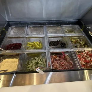 Condiment bar!