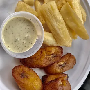 Fried Bananas &amp; Fried Yuca