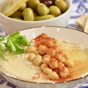 Freshly made hummus from Zarzour Kabob &amp; Deli