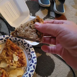 Dry yucko tiny pie slice