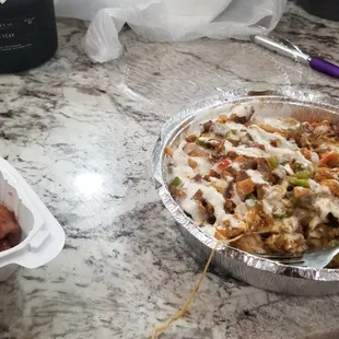 Mango Habanero Wings &amp; Loaded Fries