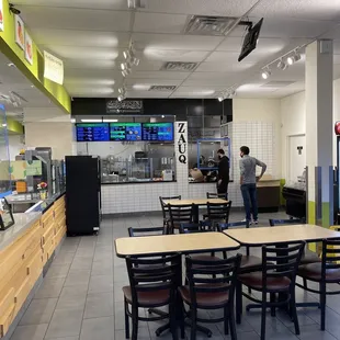 Inside, where you order