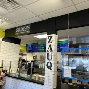 a view of the kitchen
