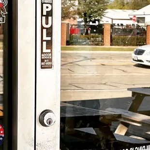 a car parked in the background