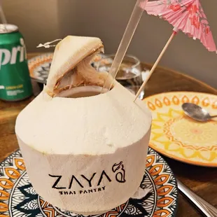 Fresh young coconut