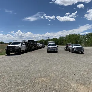 Room for trucks with trailers