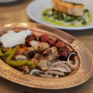 Shish taouk - chicken skewers - restaurant week summer 2024 entree