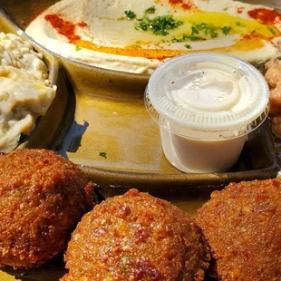 Zaytoon Sampler $10.99 &amp; Cup of Tabouli $2.99 EXCELLENT