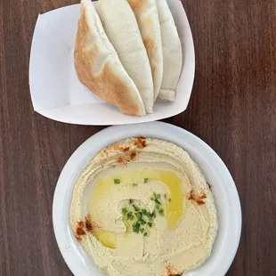 Hummus and pita