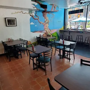 Interior View of Central Ave and Outdoor Seating