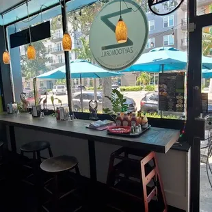 Interior view of Central Ave and outdoor seating