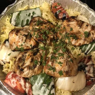 Chicken Kabob Platter