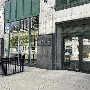 Offer outdoor seating in warmer weather