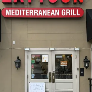 Front of the restaurant