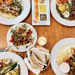 Shawarma Plates and Hummus Plate